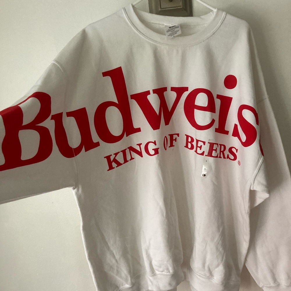 Budweiser Logo Sweatshirt NWT